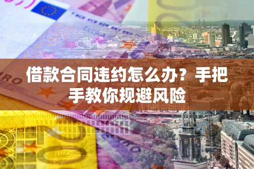 济南借款合同违约怎么办？手把手教你规避风险