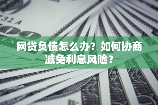 济南网贷负债怎么办？如何协商减免利息风险？