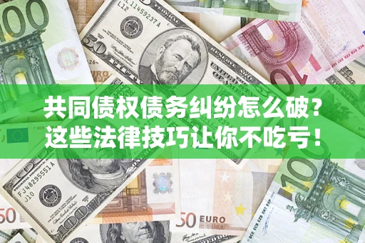 济南共同债权债务纠纷怎么破？这些法律技巧让你不吃亏！