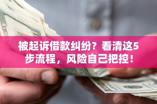 济南被起诉借款纠纷？看清这5步流程，风险自己把控！