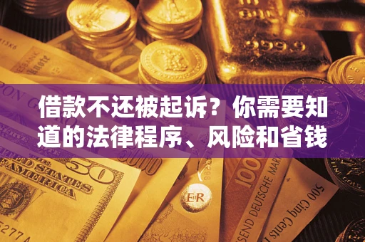 济南借款不还被起诉？你需要知道的法律程序、风险和省钱技巧